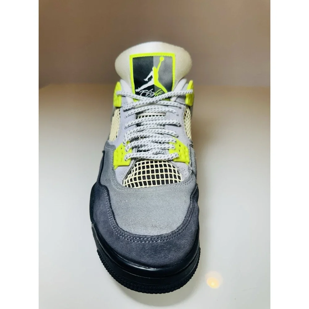 NIKE AIR Jordan 4 Retro SE‎ 'Neon 95' Sneakers Size 9 CT5342 007